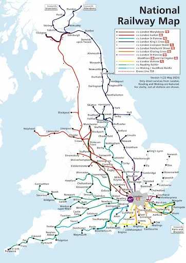 Heathrow National rail map